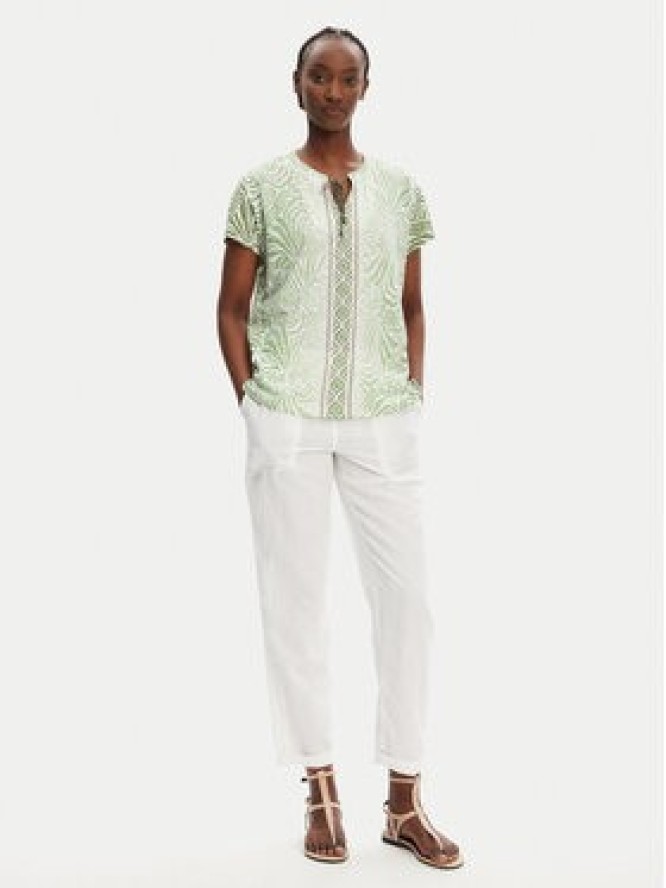 Olsen Spodnie materiałowe 14002404 Biały Regular Fit