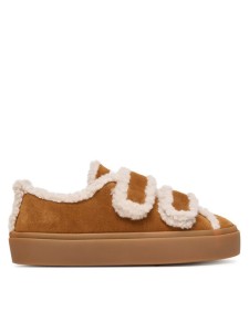 Inuikii Sneakersy Shearling Low Velcro 1001.001.0231 Brązowy