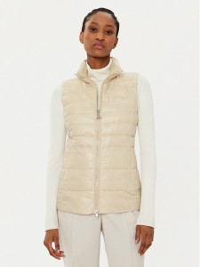 Patrizia Pepe Bezrękawnik 8O0172/A503-B814 Beżowy Regular Fit