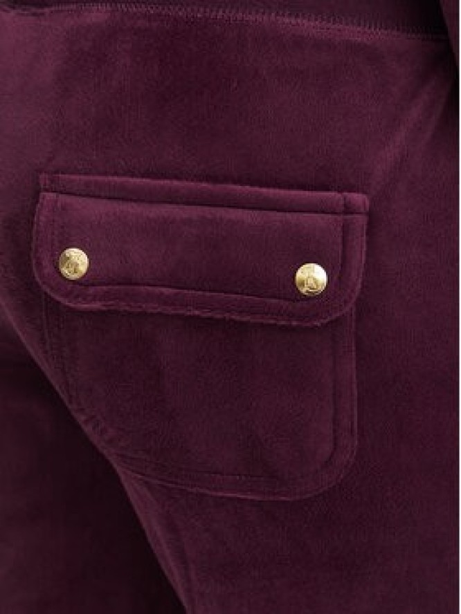 Juicy Couture Spodnie dresowe Layla JCSEBJ001G Bordowy Regular Fit