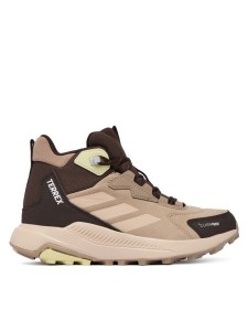 adidas Trekkingi Terrex Anylander Leather Mid Climaproof Hiking Shoes KJ6790 Brązowy
