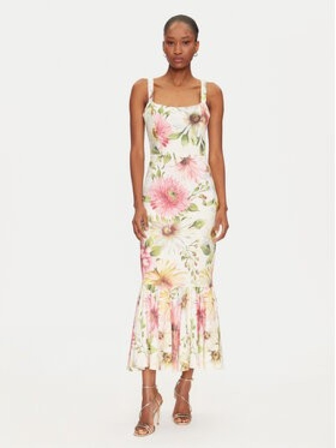 Guess Sukienka koktajlowa W5GK20 WH4S2 Kolorowy Slim Fit