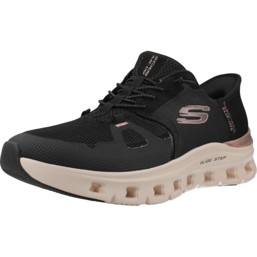 Buty SKECHERS GLIDE-STEP PRO RADIANT STRI Czarny