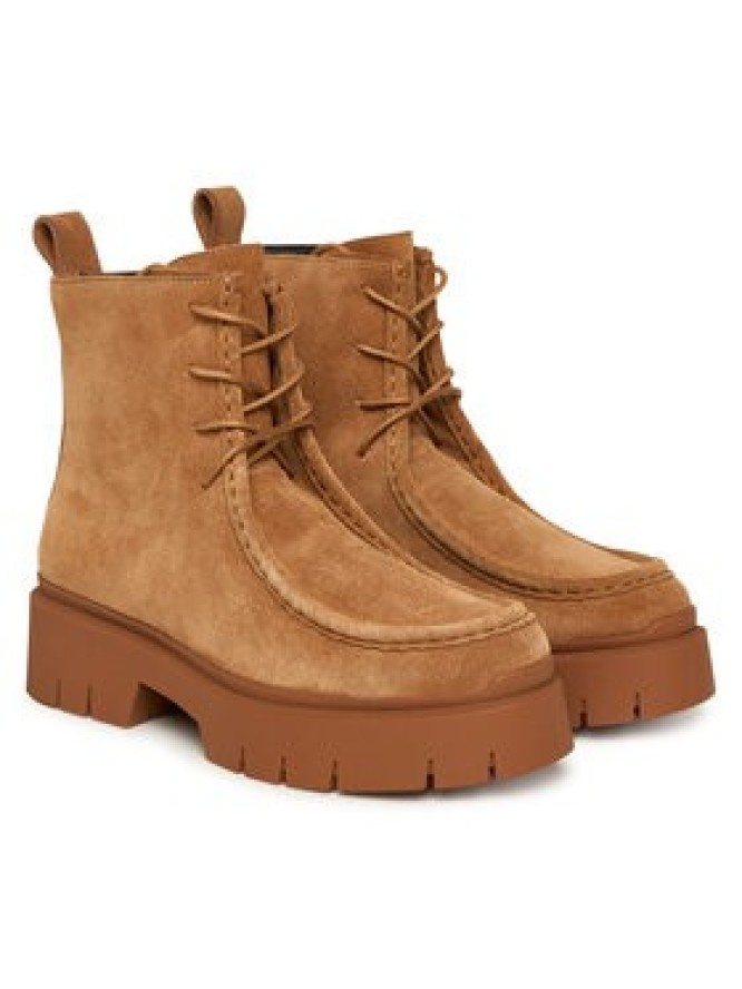 HUGO Trzewiki Kris 50552733 Brązowy