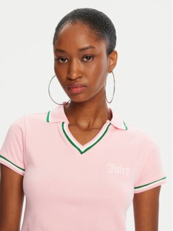 Juicy Couture Polo JCWCT225355 Różowy Regular Fit