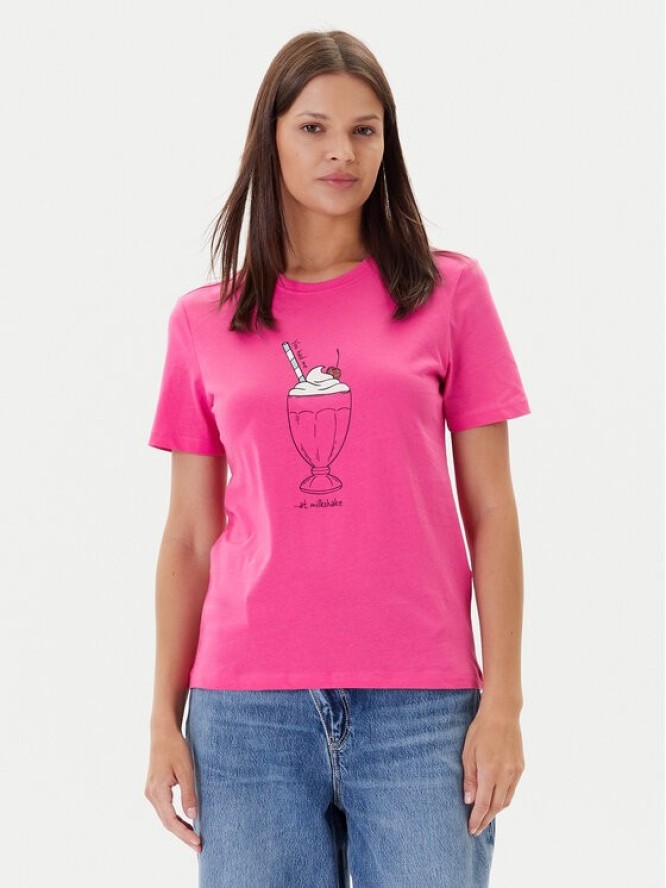 ONLY T-Shirt Fun Life 15349901 Różowy Regular Fit