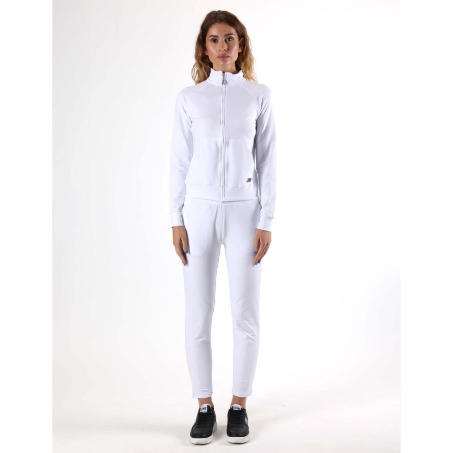 Bluza z bawełna z zamek błyskawiczny na co dzień