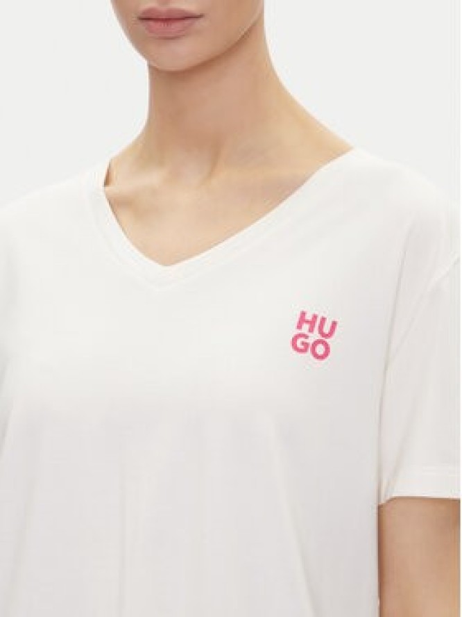 HUGO T-Shirt Nika_T-Shirt 50540046 Écru Regular Fit