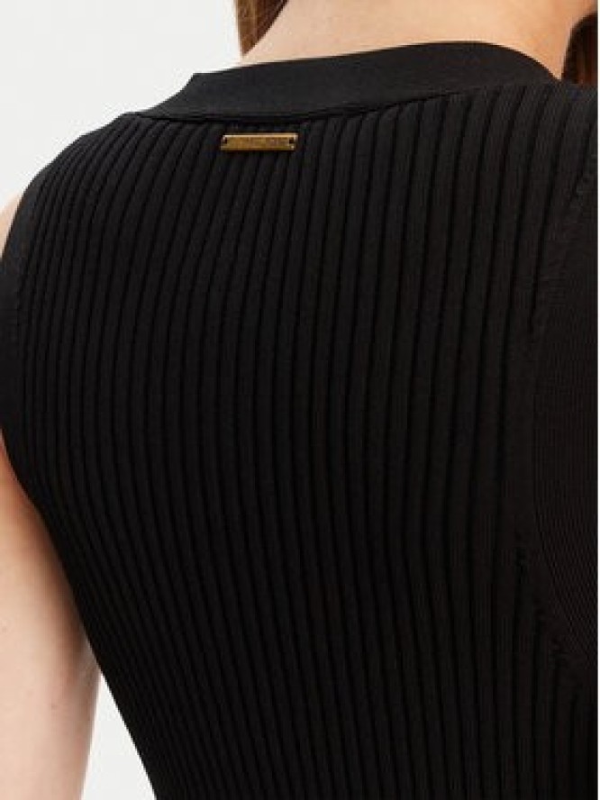 MICHAEL Michael Kors Sukienka dzianinowa MT5832533D Czarny Slim Fit