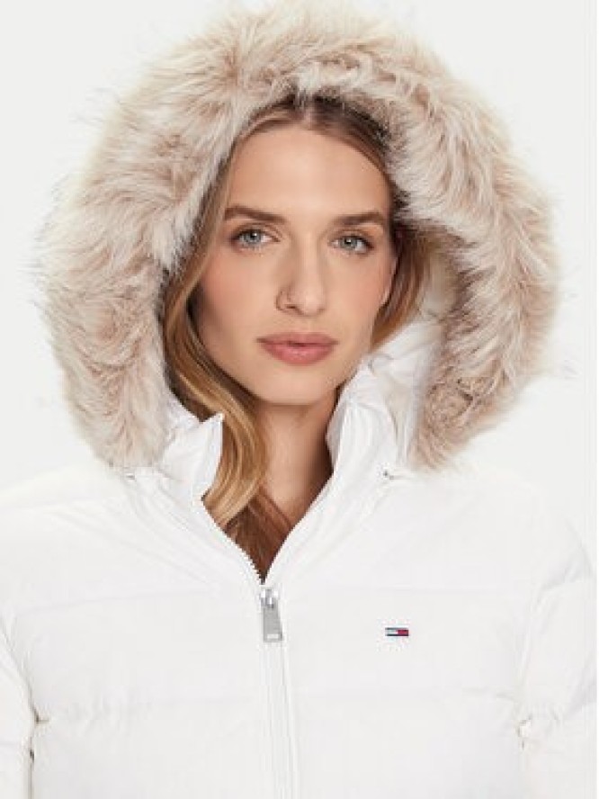 Tommy Jeans Kurtka puchowa Essential DW0DW18864 Écru Slim Fit