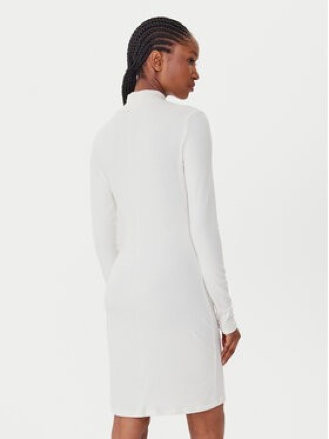 Guess Sukienka codzienna V5BK04 KCBF1 Écru Slim Fit