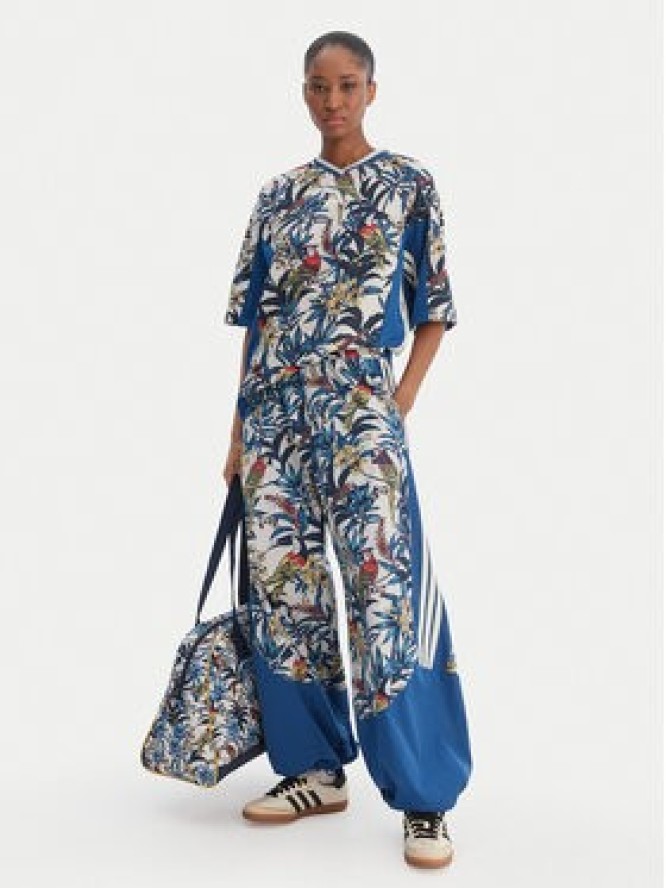 adidas Spodnie dresowe Farm Rio Premium KD4643 Niebieski Loose Fit