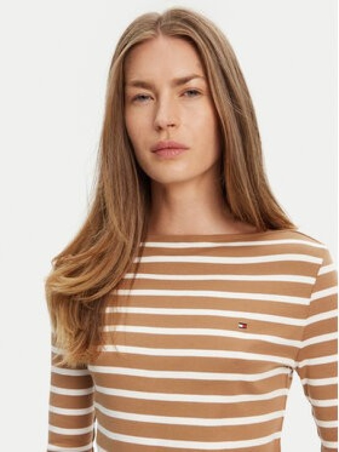 Tommy Hilfiger Bluzka New Cody WW0WW40589 Brązowy Slim Fit