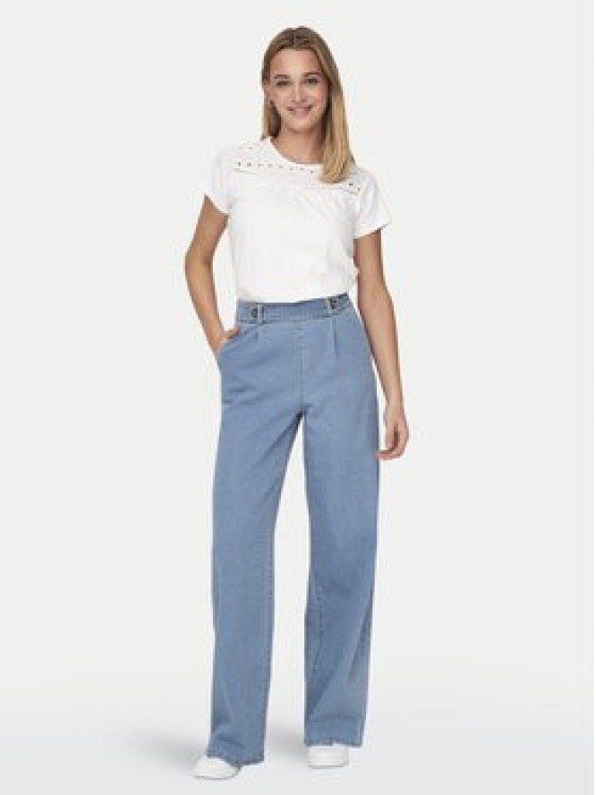 JDY Jeansy Geggo 15320844 Błękitny Wide Leg