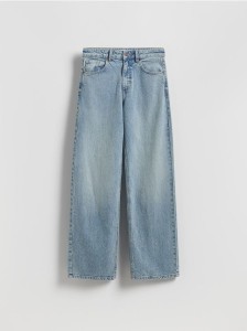 Jeansy wide leg - niebieski