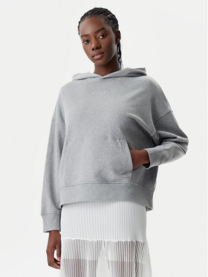 PINKO Bluza 104623 A2F9 I42 Szary Regular Fit