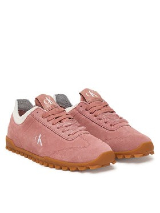 Calvin Klein Sneakersy Low Profile Run MG Sue HW0HW03150 Różowy