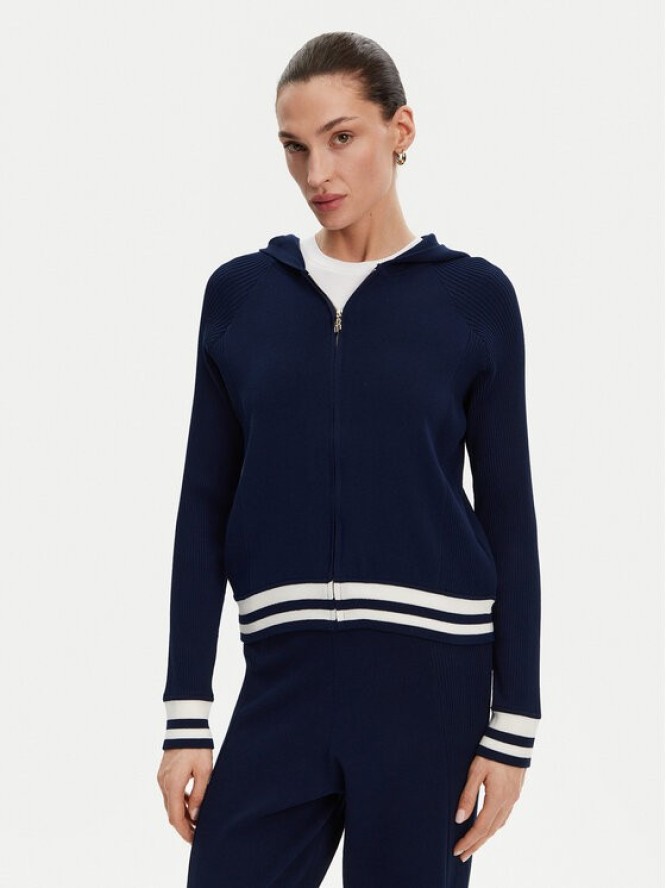 Fracomina Kardigan FJ25ST7003K41601 Granatowy Regular Fit