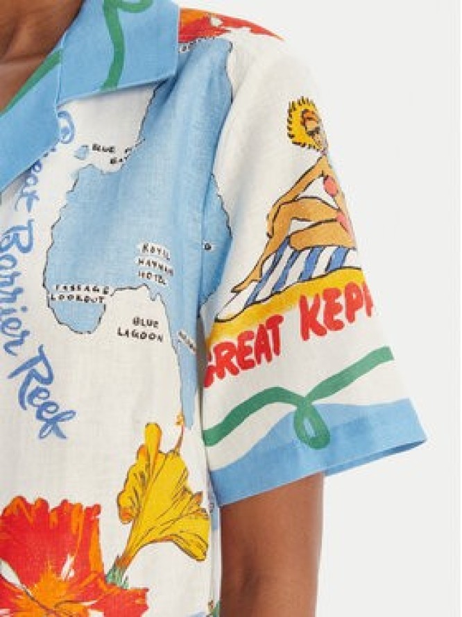 Seafolly Koszula Viva Vacation 55668-TO Błękitny Regular Fit