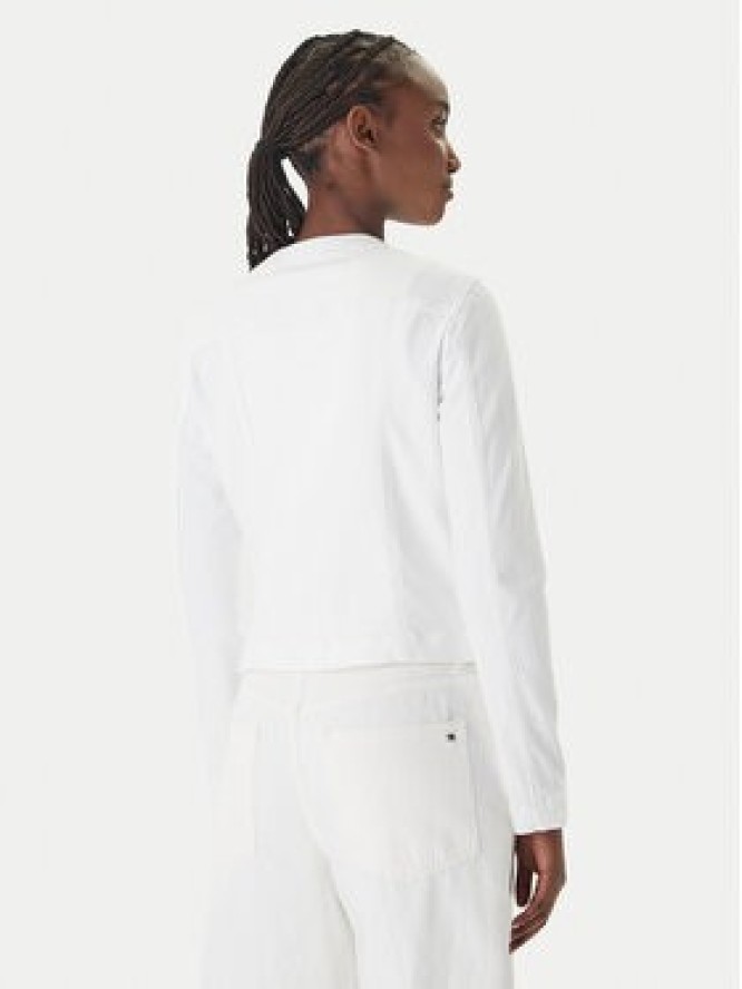 Liu Jo Kurtka jeansowa UA6260 D0275 Biały Regular Fit