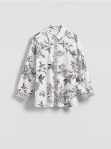 Wzorzysta koszula - ciemnoszary