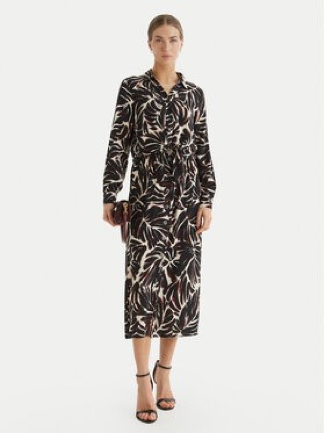 ONLY Spódnica midi Nova 15222223 Czarny Regular Fit