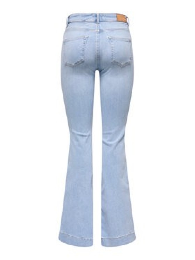 ONLY Jeansy Onlblush 15358364 Niebieski jasny Flare Fit