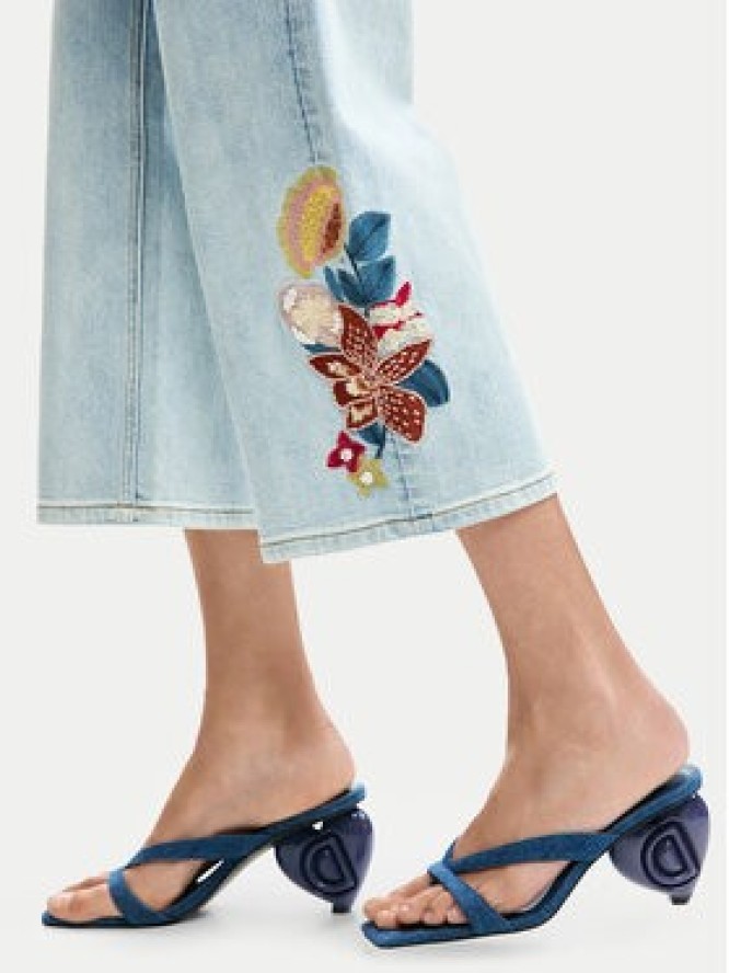 Desigual Jeansy Coco 26SWDD20 Niebieski Straight Fit