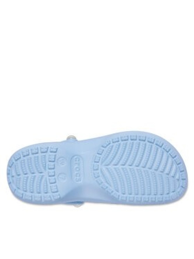 Crocs Klapki Classic Platform Pearl Clog 211231 Niebieski