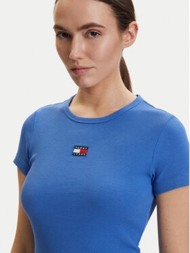 Tommy Jeans T-Shirt DW0DW17881 Niebieski Slim Fit