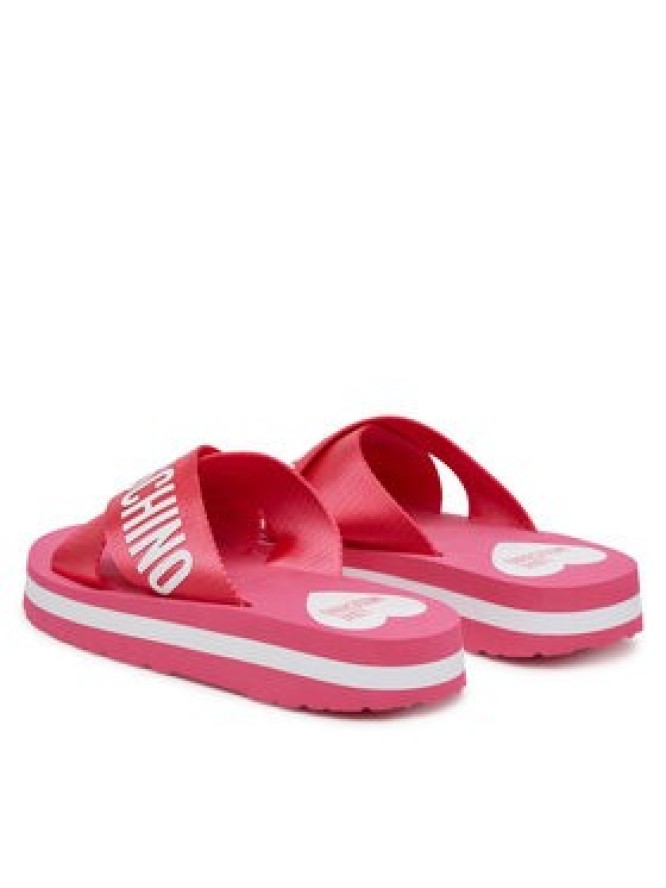 LOVE MOSCHINO Klapki JA28324G0MIX3604 Różowy
