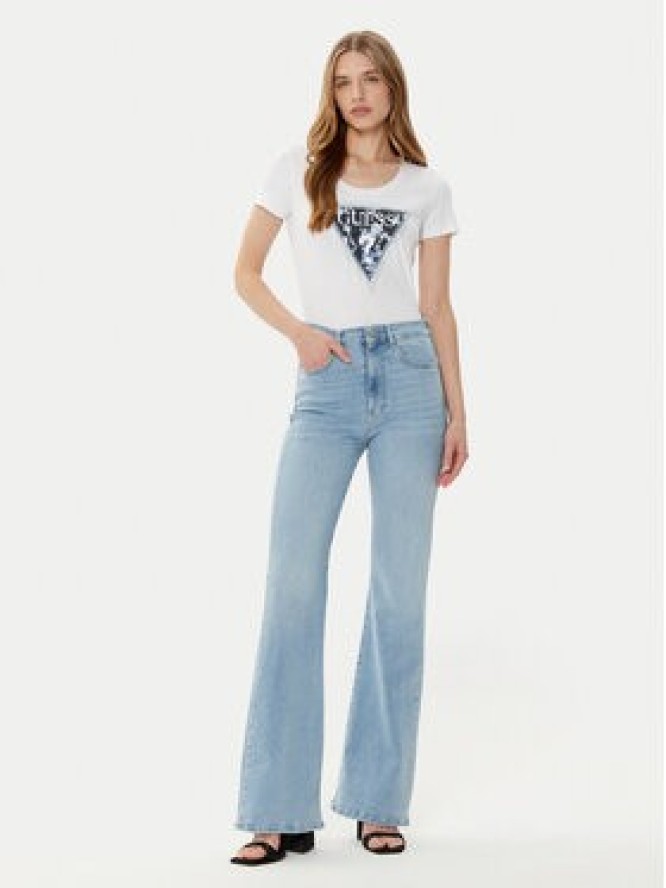 Guess T-Shirt W5RI00 J1314 Biały Regular Fit