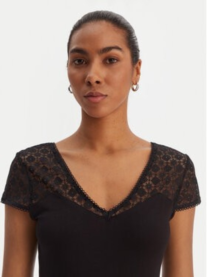 Morgan Bluzka 251-DFLO Czarny Slim Fit