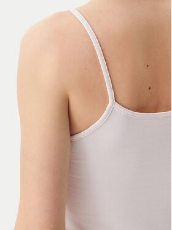 Calvin Klein Jeans Top Monologo J20J223105 Różowy Slim Fit