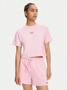 Hunter T-Shirt Abby HARW0059251 Różowy Boxy Fit