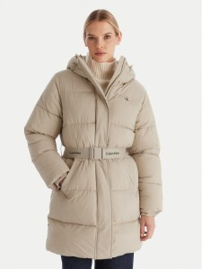 Calvin Klein Jeans Kurtka zimowa LV047D508G Beżowy Regular Fit