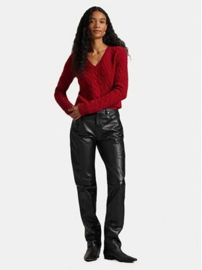 Polo Ralph Lauren Sweter 211971866012 Czerwony Slim Fit