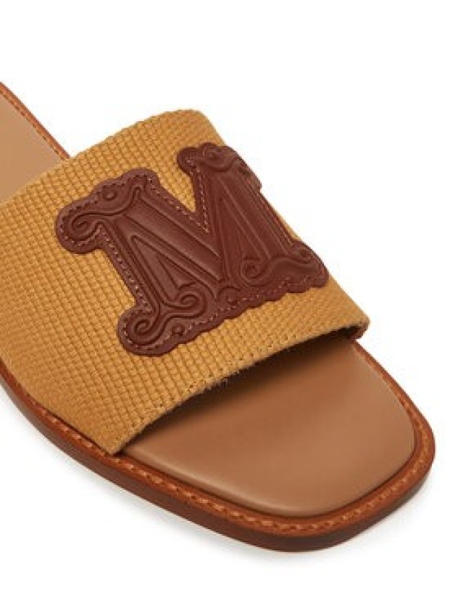 Max Mara Beachwear Klapki 2516521019600 Brązowy