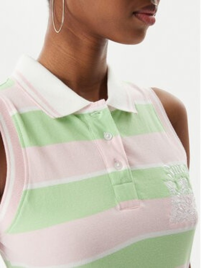 Juicy Couture Sukienka letnia Juicy Peplum JCGED126016 Zielony Regular Fit