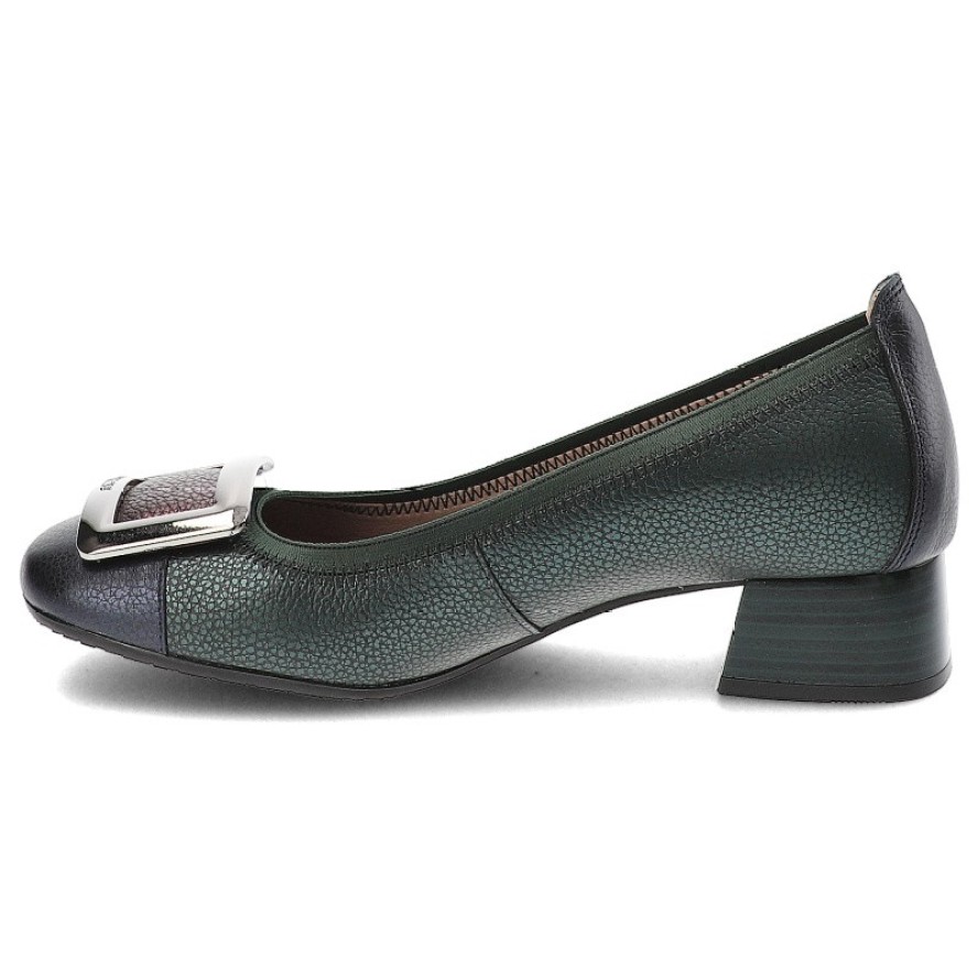 Zielone Półbuty Hispanitas Eleganckie Obuwie Damskie