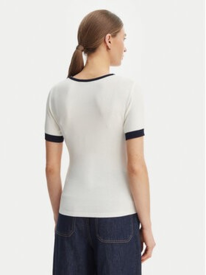 Rinascimento Bluzka CFM0012253003 Biały Slim Fit