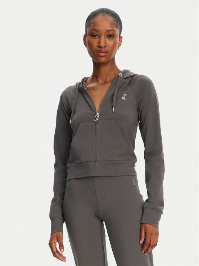 Juicy Couture Bluza Ola JCWAS125310 Szary Slim Fit