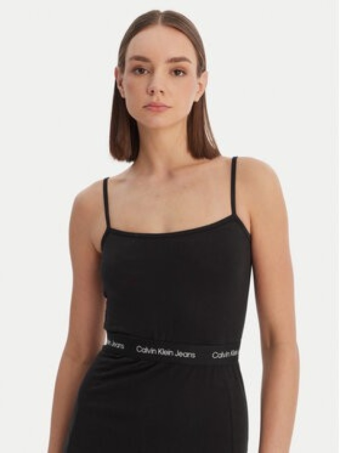 Calvin Klein Sukienka codzienna LV047F289G Czarny Slim Fit