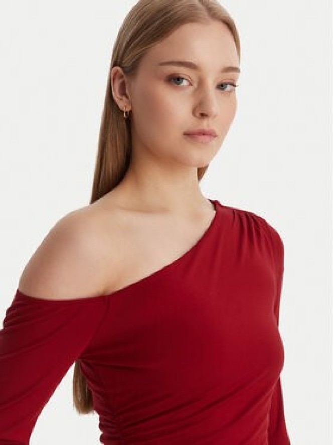 Guess Bluzka W6RP02 KC1J2 Czerwony Regular Fit