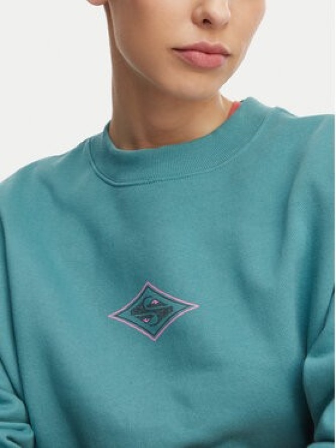 Quiksilver Bluza EQWFT03188 Zielony Oversize