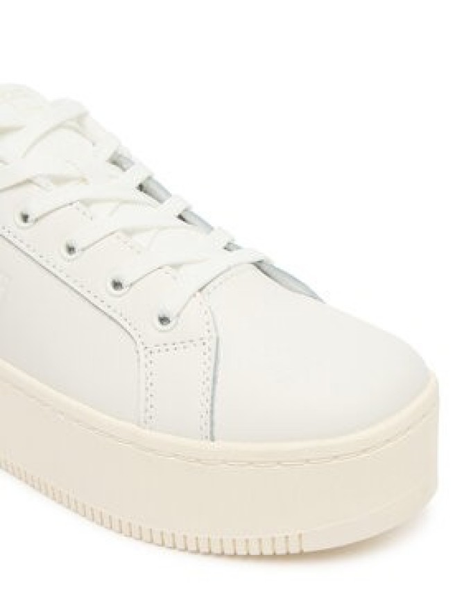 Tommy Jeans Sneakersy Tjw Flatform Leopard Sneaker EN0EN02930 Biały
