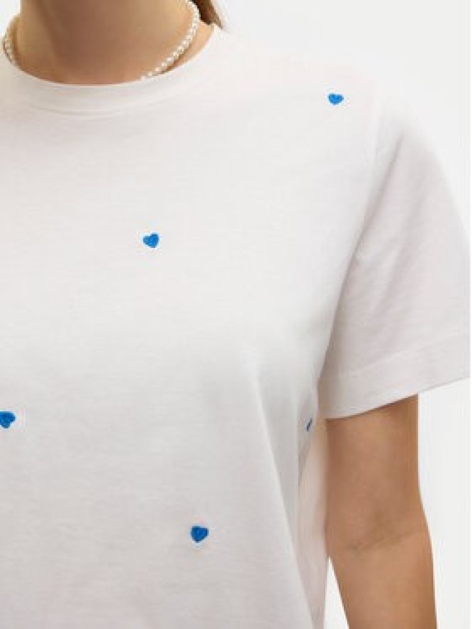 Vero Moda T-Shirt Solvei 10325318 Biały Regular Fit