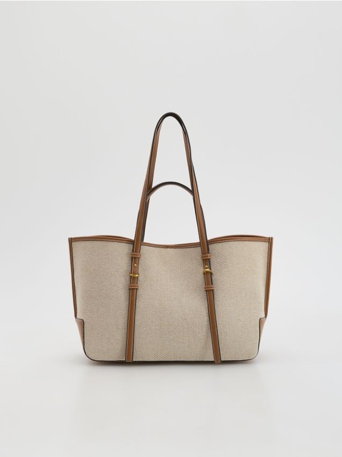 Torebka shopper - brązowy