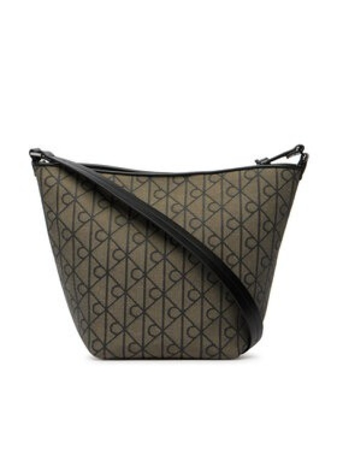 Calvin Klein Torebka Emblem Aop Jacquard Tote W/Pouch LV04F3535G Khaki