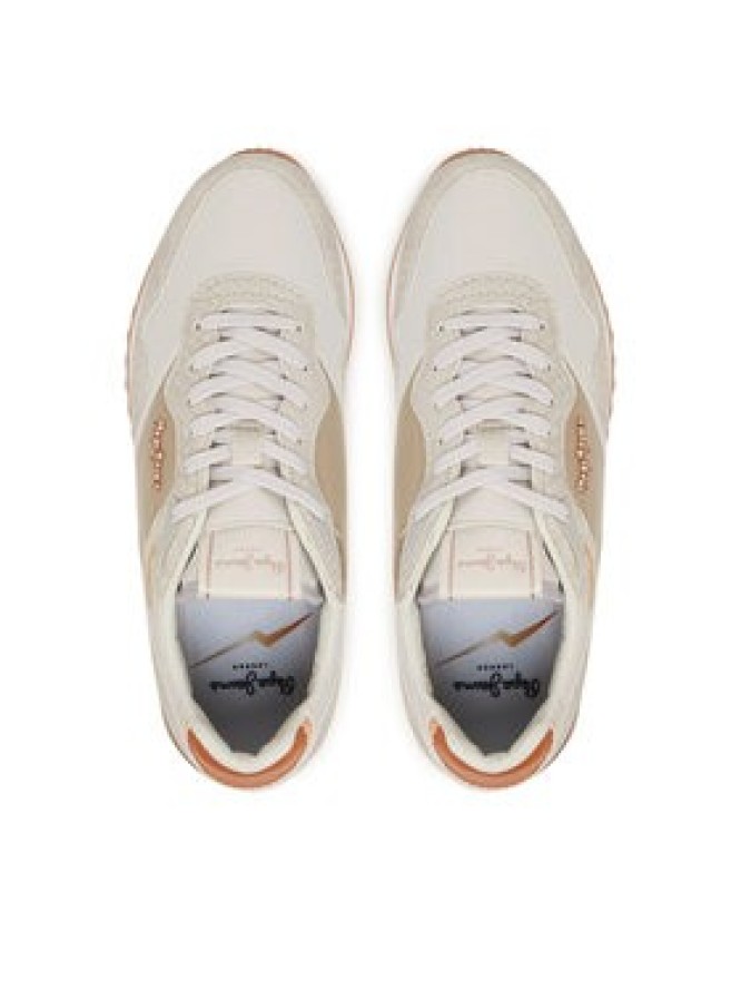 Pepe Jeans Sneakersy London Mix PLS40044 Biały